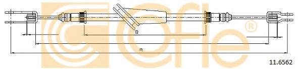 COFLE 11.6562 Cable, parking brake